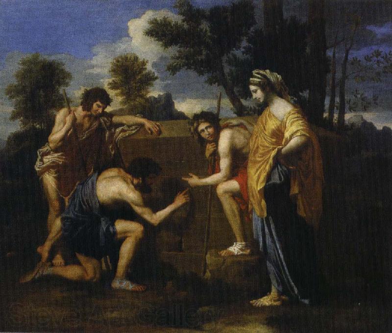 Nicolas Poussin et in arcadia ego France oil painting art